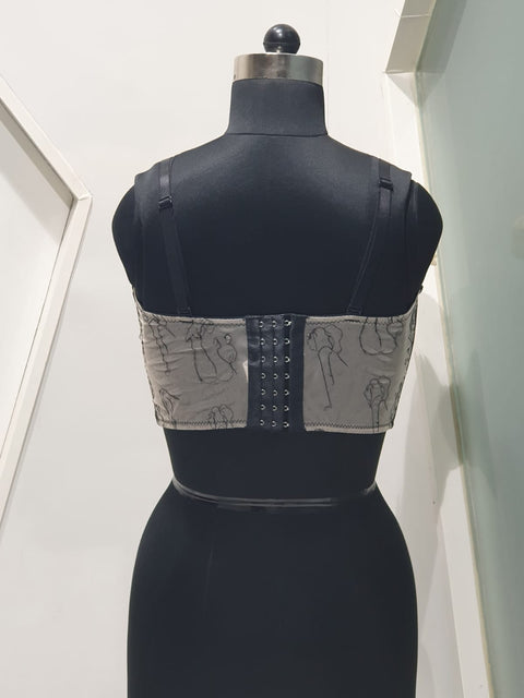 Floral Drama Bustier