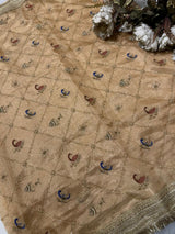 Heavy Jaal Pure Tissue Silk Saree