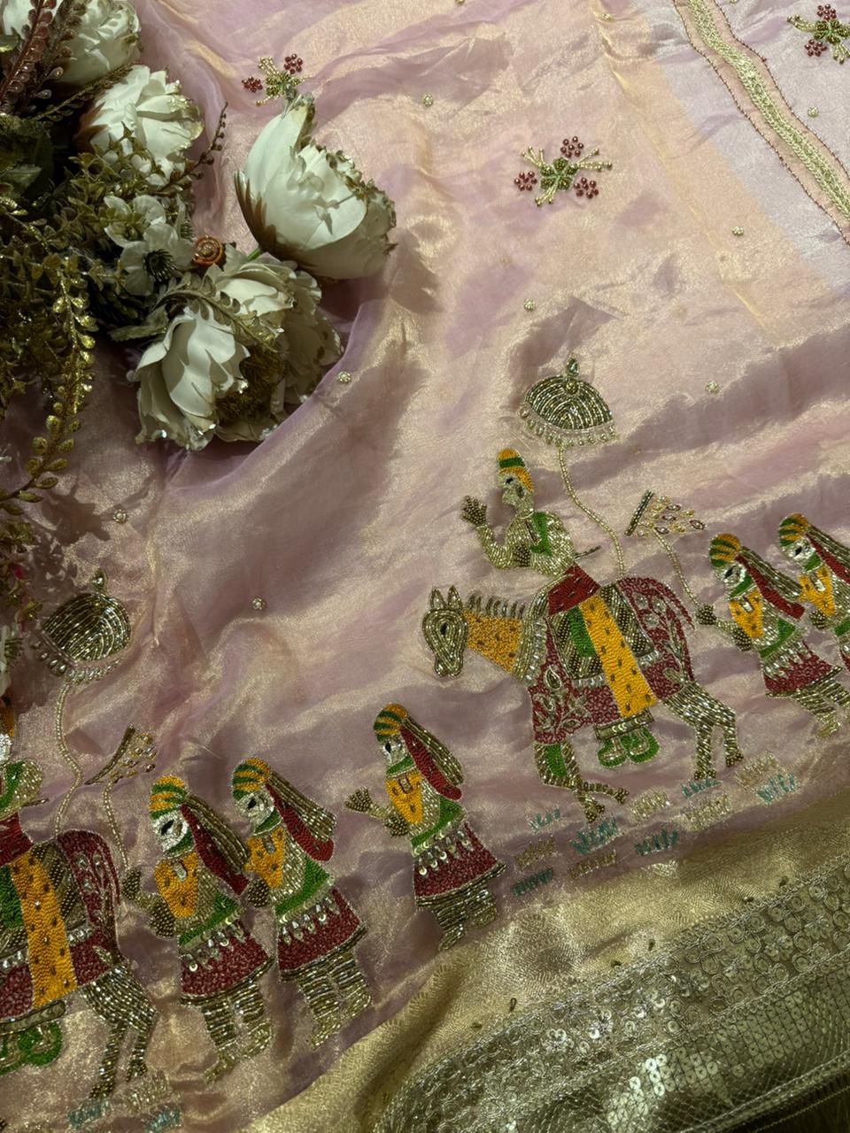 Baraat Pure Tissue Silk Saree