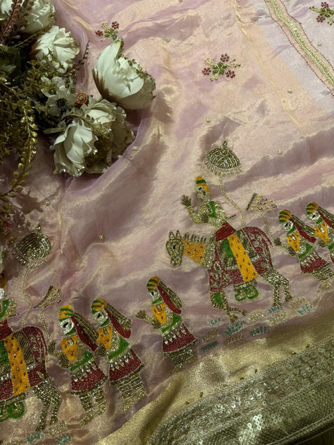 Baraat Pure Tissue Silk Saree
