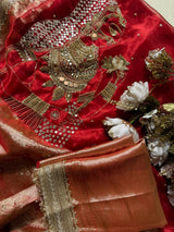 Radha Krishan Pure Tissue Silk Saree