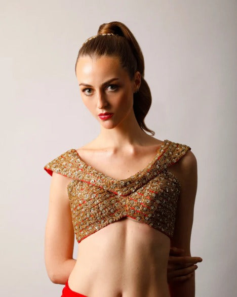 Red Semi Silk Saree