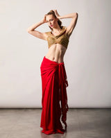 Red Semi Silk Saree