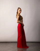Red Semi Silk Saree