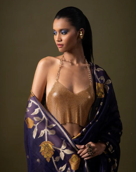 Royal Blue Silk Saree
