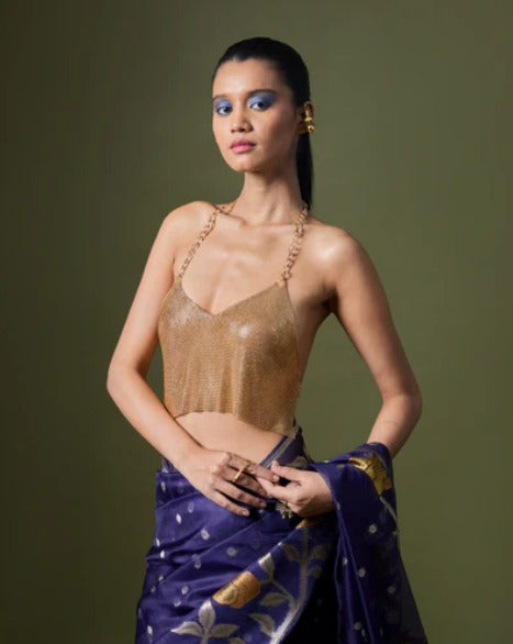 Royal Blue Silk Saree
