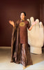 Raw Silk Kurta Set with Tissue Sharara and Dupatta