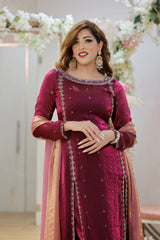 Pink Pakistani Straight Suit