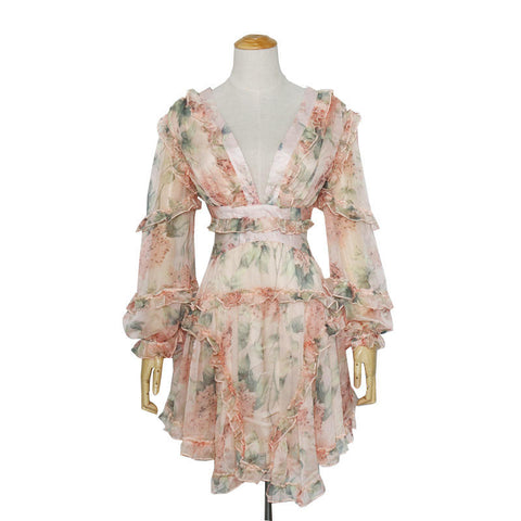 Floral Chiffon Summer Dress