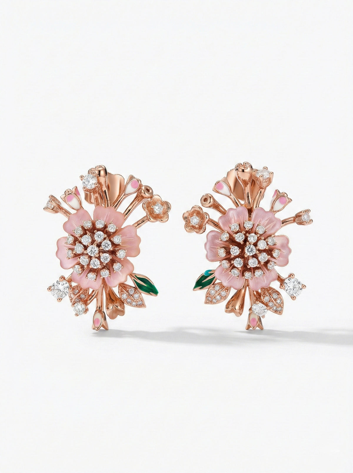blush petal bloom pendant set