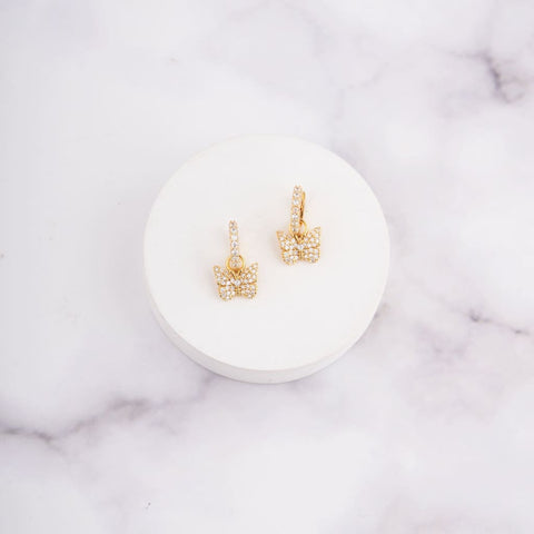 Butterfly Huggies Earrings