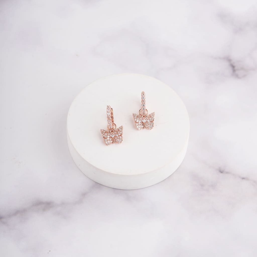 Butterfly Huggies Earrings