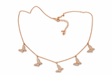 Silvpop Butterfly Charm Crystal Necklace