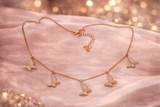 Silvpop Butterfly Charm Crystal Necklace