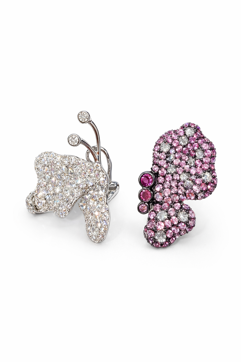 Silvpop Crystal Butterfly Statement Earrings