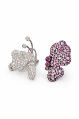 Silvpop Crystal Butterfly Statement Earrings
