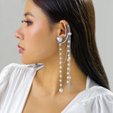 Bling Pearl Drop Earring
