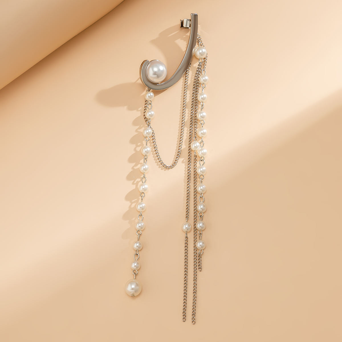 Bling Pearl Drop Earring