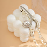 Bling Pearl Drop Earring