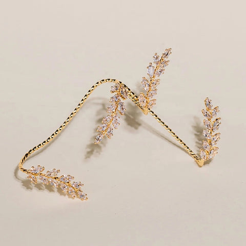 Lux Leafcut Ring & Handchain