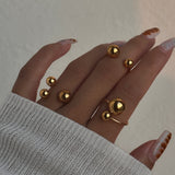 Golden Dazzle Open Rings