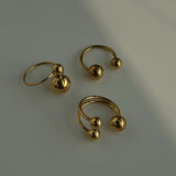 Golden Dazzle Open Rings