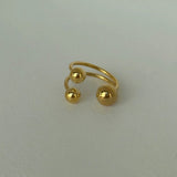 Golden Dazzle Open Rings