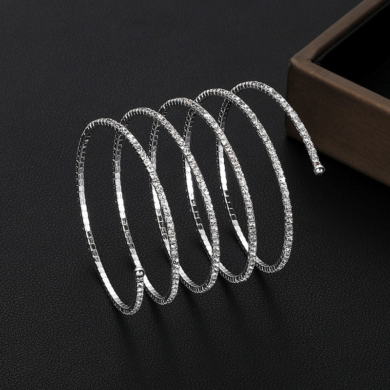 Spiral Bling Bracelet