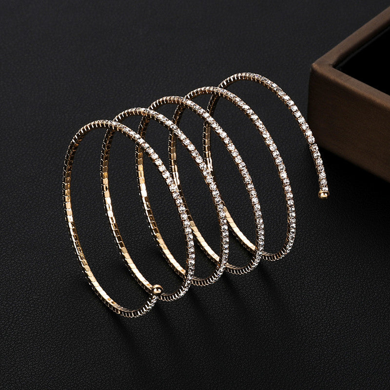 Spiral Bling Bracelet