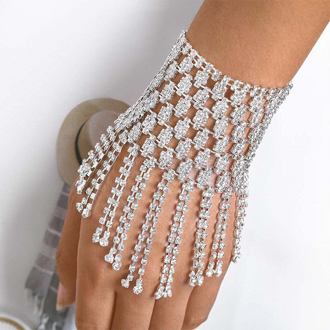 Bling Mesh Handchain