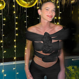 3D Flower Tube Top