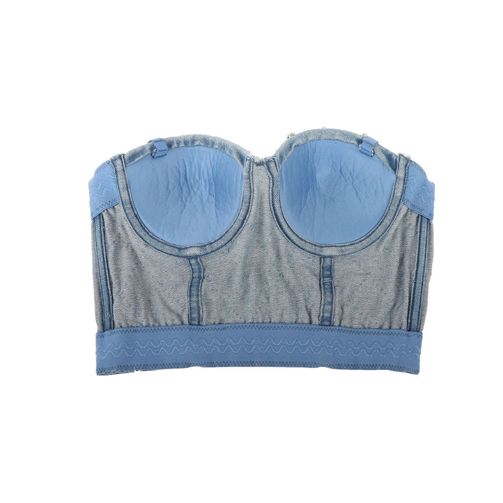 Bling Denim Bustier