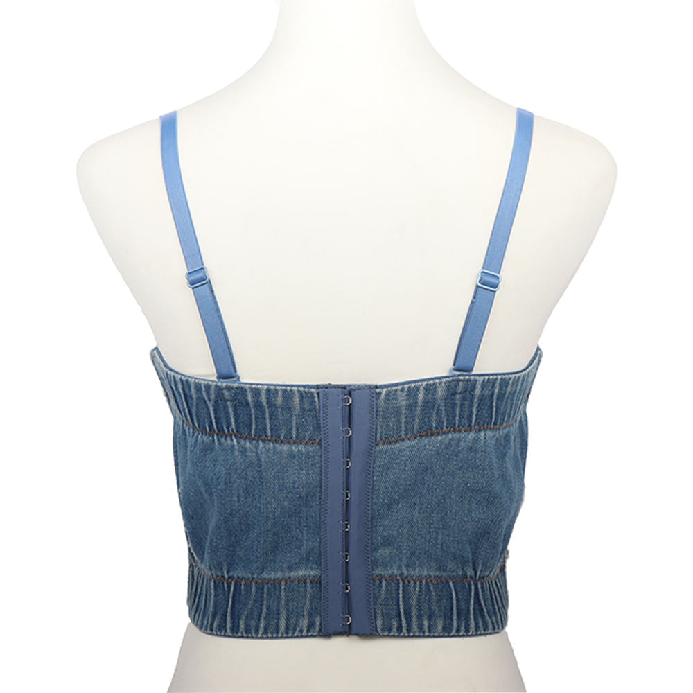 Bling Denim Bustier