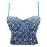 Bling Denim Bustier