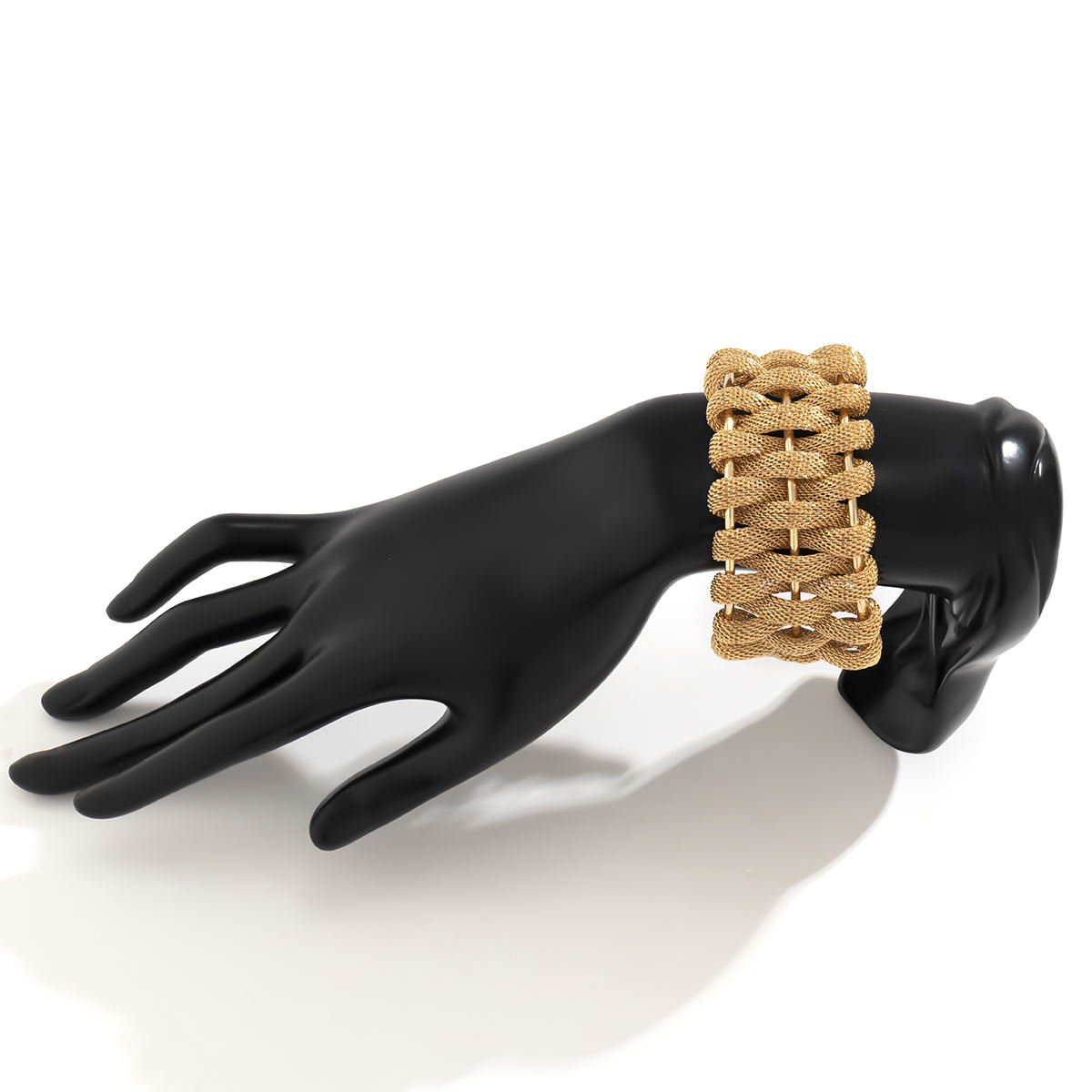 Rustic Gold Mesh Bracelet