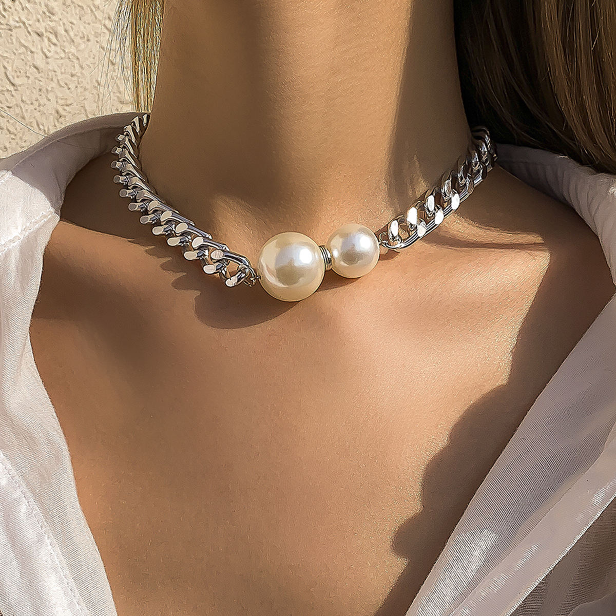 Golden Pearl Choker
