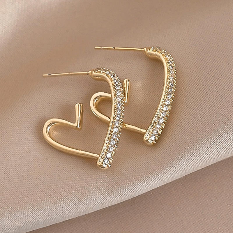 Bling Hearted Hoops