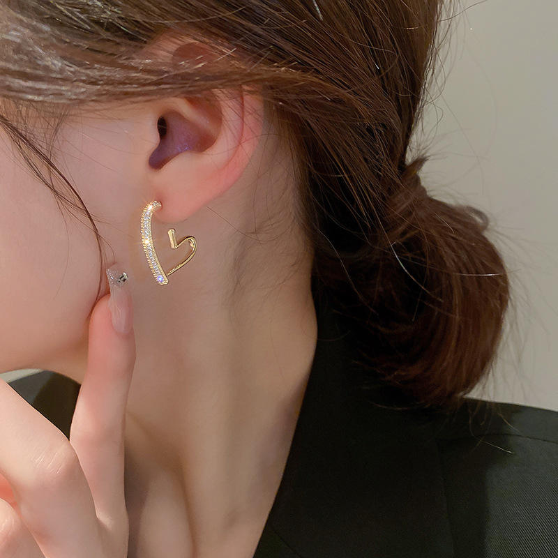 Bling Hearted Hoops