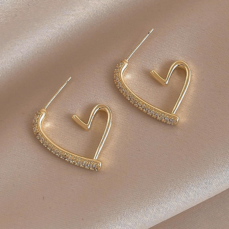 Bling Hearted Hoops