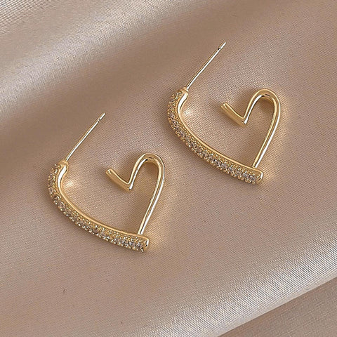 Bling Hearted Hoops