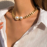 Golden Pearl Choker