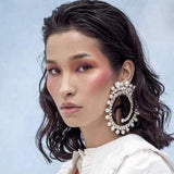 Bling Pearl Hoops