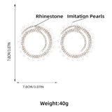 Bling Pearl Hoops