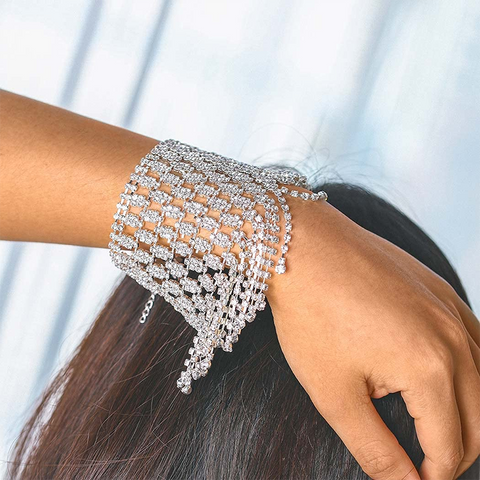 Bling Mesh Handchain