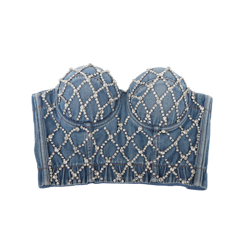 Bling Denim Bustier