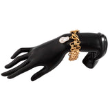 Gold Pearl Drop Bracelet