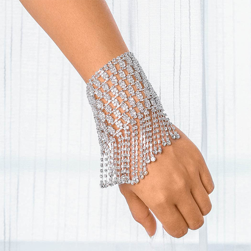 Bling Mesh Handchain