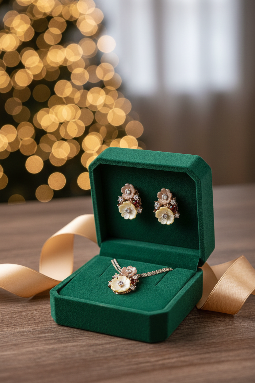 Pendant set earrings