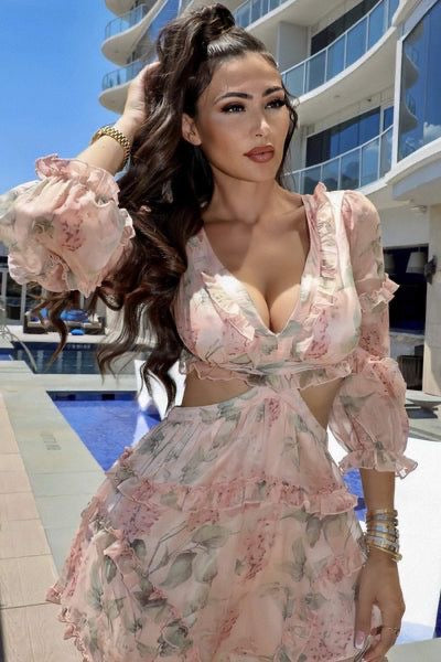 Floral Chiffon Summer Dress