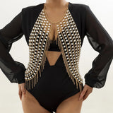 Pearl Mesh Cape